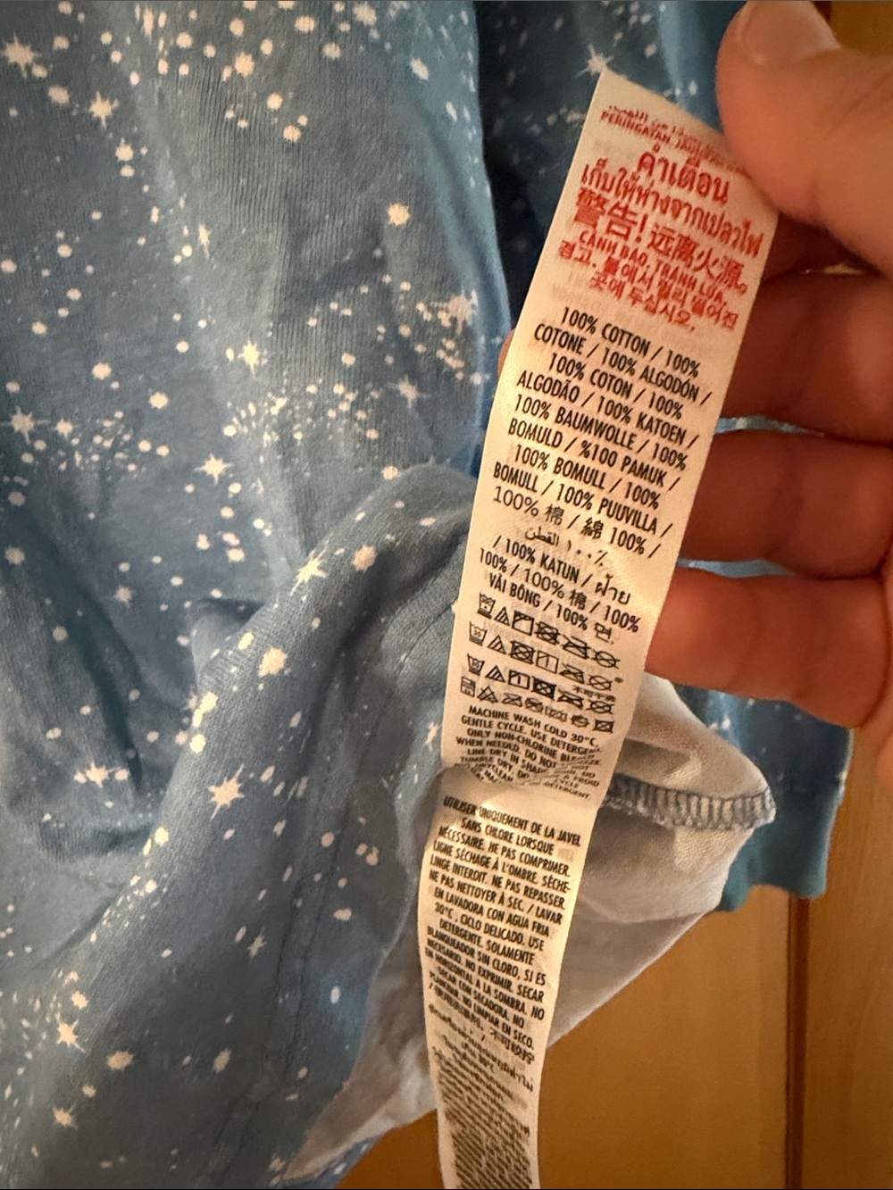 Disney Tomorrow Land Star Print Crewneck Spirit Jersey Sweatshirt Blue Small - Picture 6 of 9